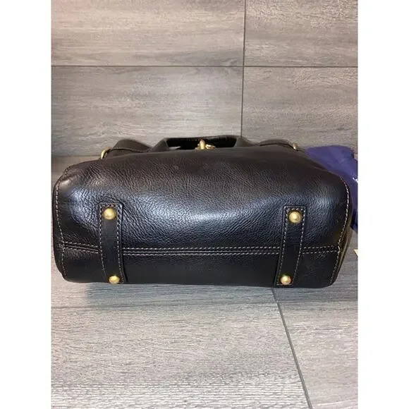 Dooney & Bourke Florentine Leather North/South black/black bag B000547